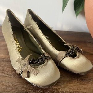 Pedro Garcia Satin & Swarovsky Crystals Heels